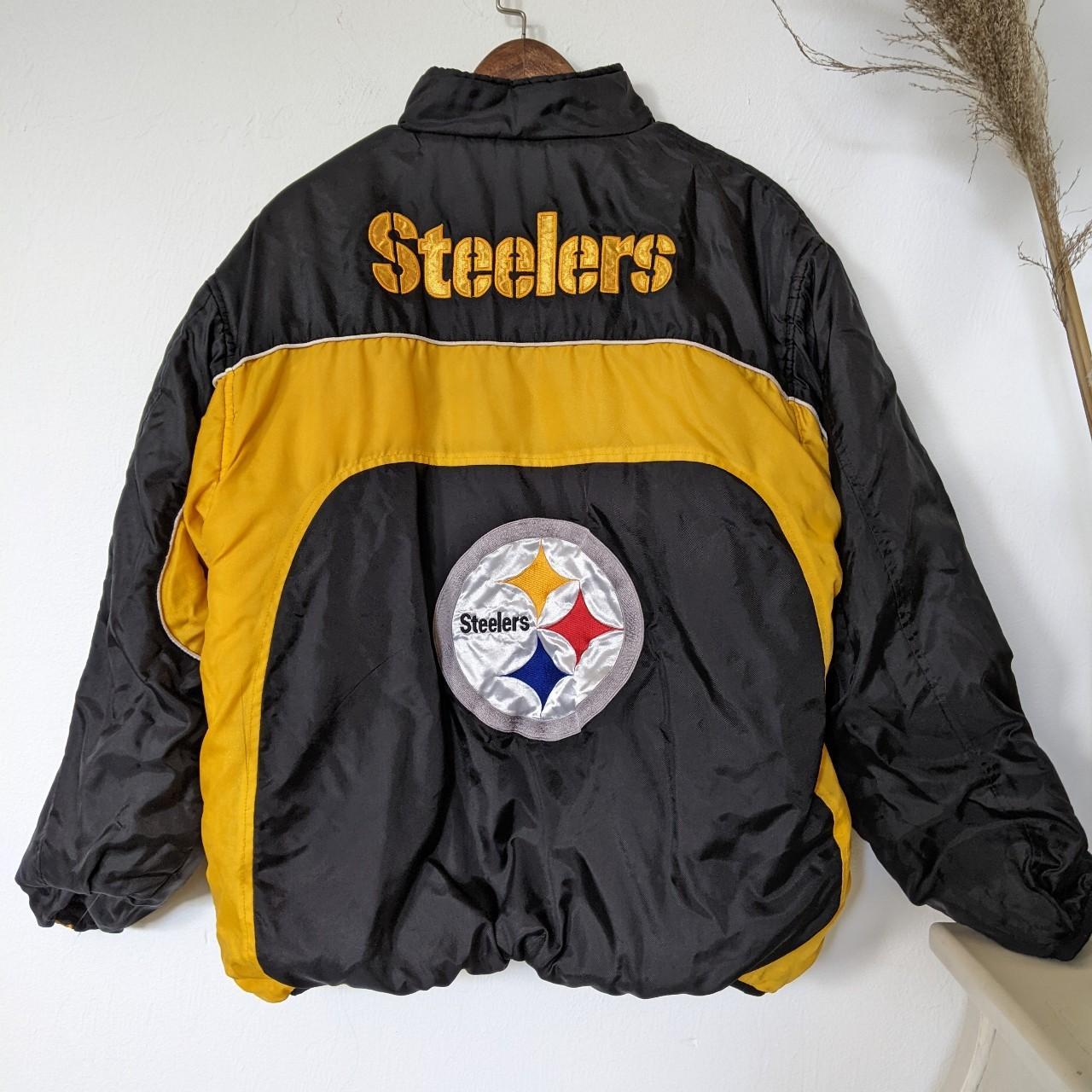 Vintage Pittsburgh Steelers Starter Puffer Jacket - Depop