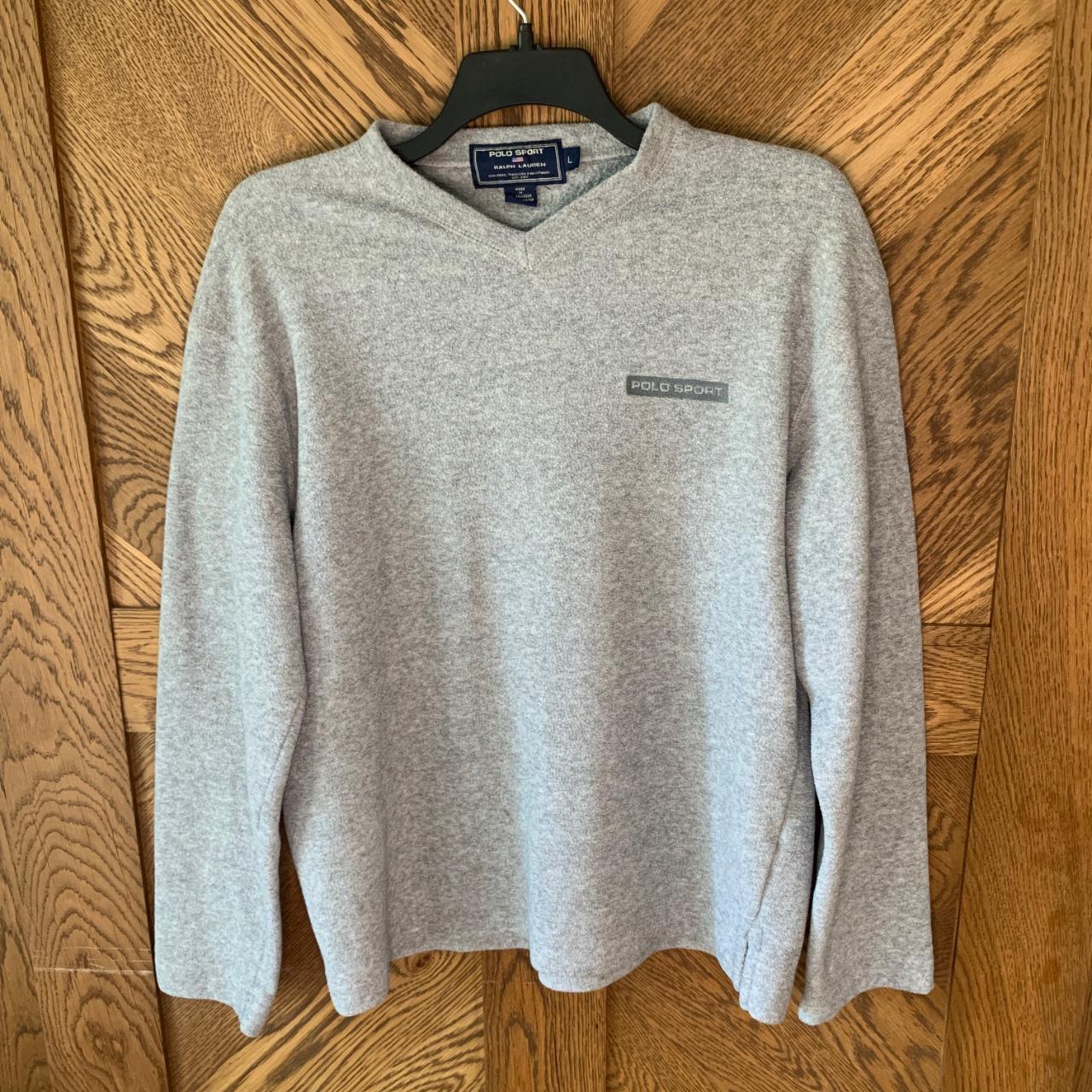 Polo Sport Men's Grey Sweatshirt Depop