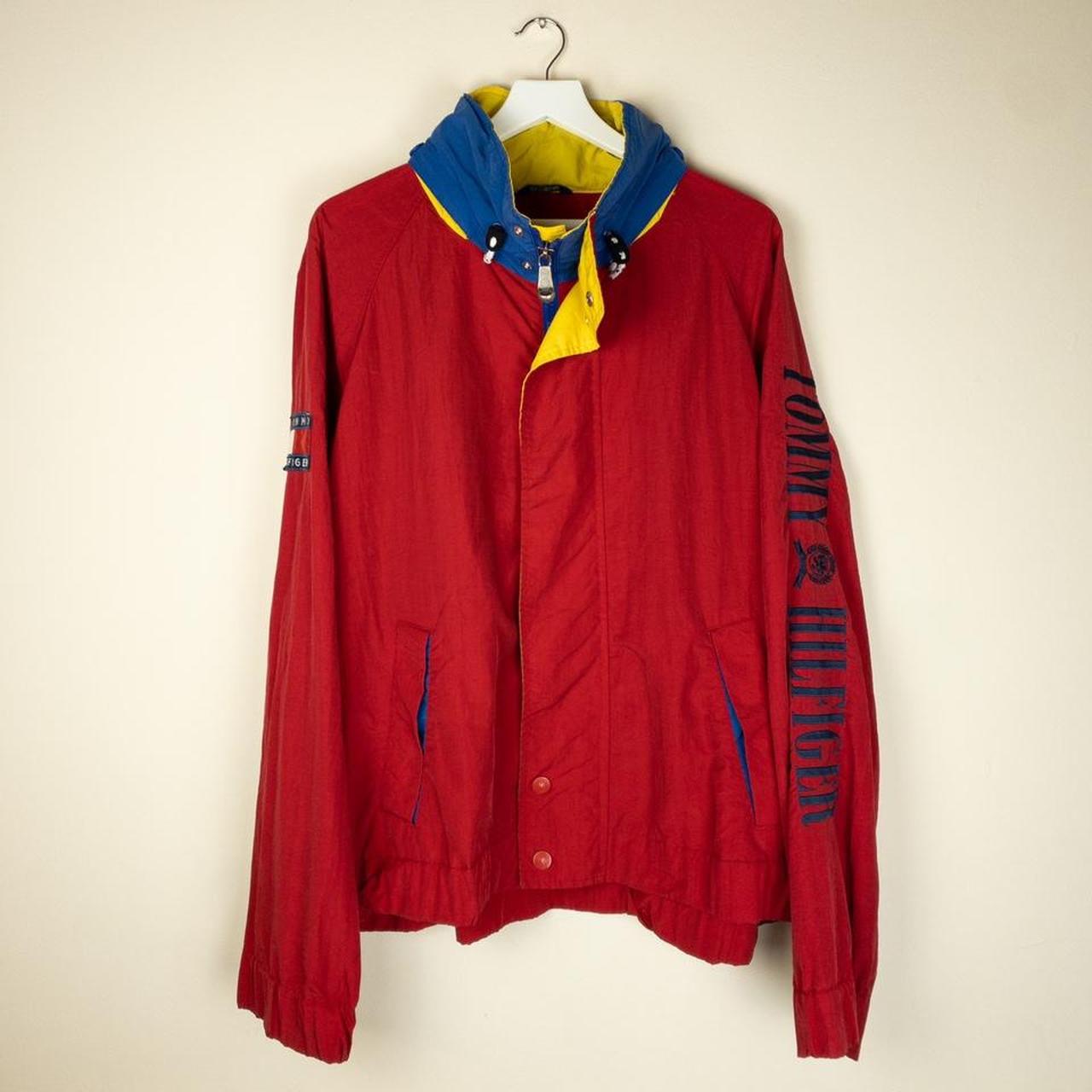 Tommy hilfiger windbreaker yellow clearance blue red