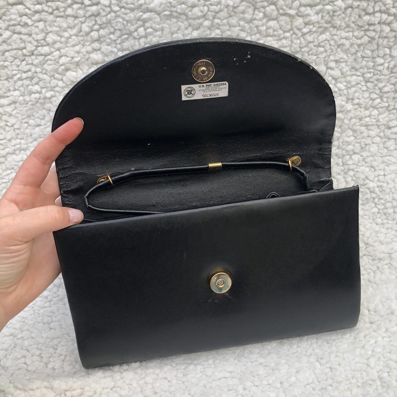 Cutest vintage black leather bag Brand: Hasting &... - Depop