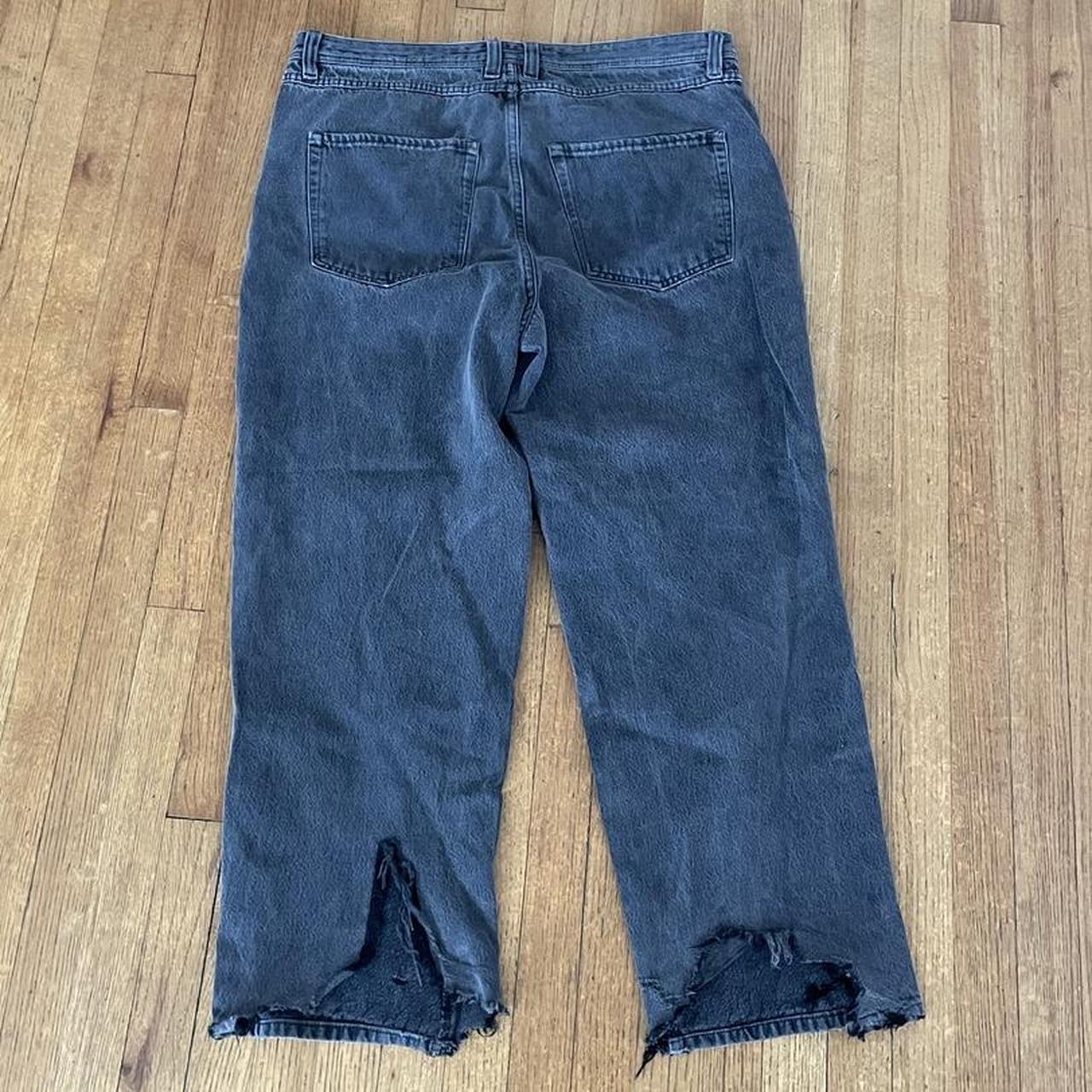 Men's Grey and Black Trousers | Depop