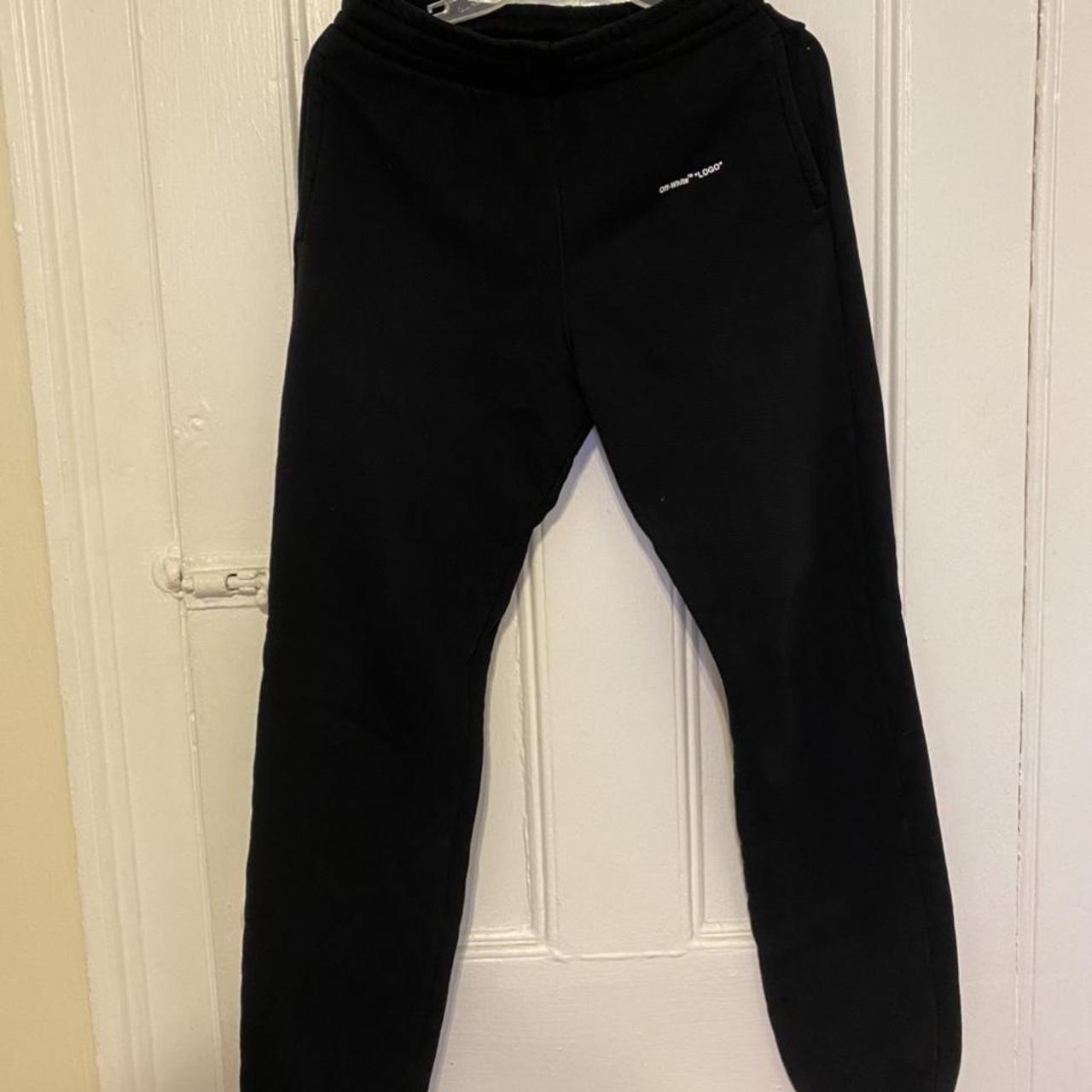 Off-White Men's Black Joggers-tracksuits | Depop