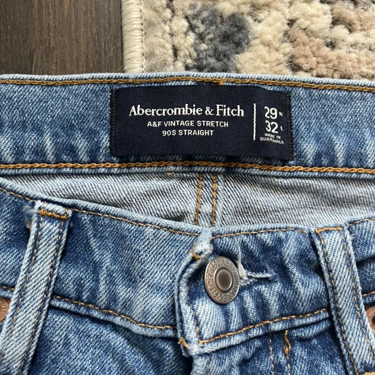 Abercrombie & Fitch Vintage Stretch 90 S Straight... - Depop