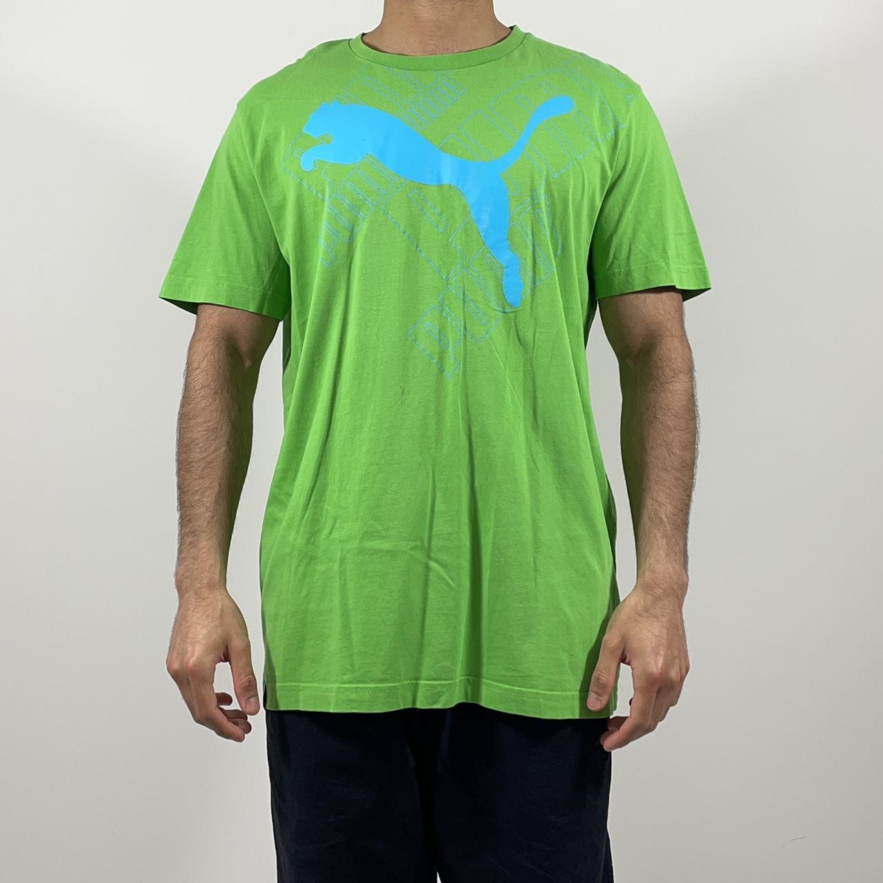 Lime green puma outlet shirt