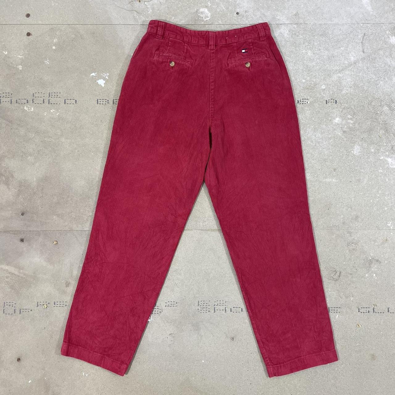 Vintage Tommy Hilfiger Corduroy Trousers🌹 •In A Red... - Depop
