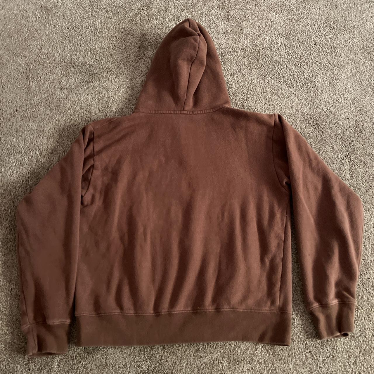 Brown zip up Brandy Melville hoodie Christy brown... Depop