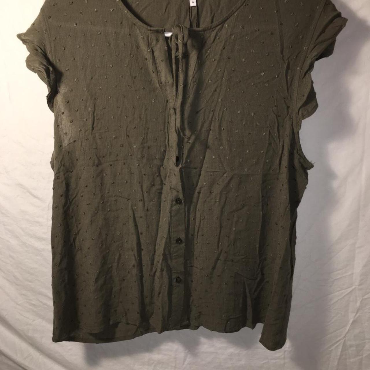 Product Image 1 - Olive green button down blouse