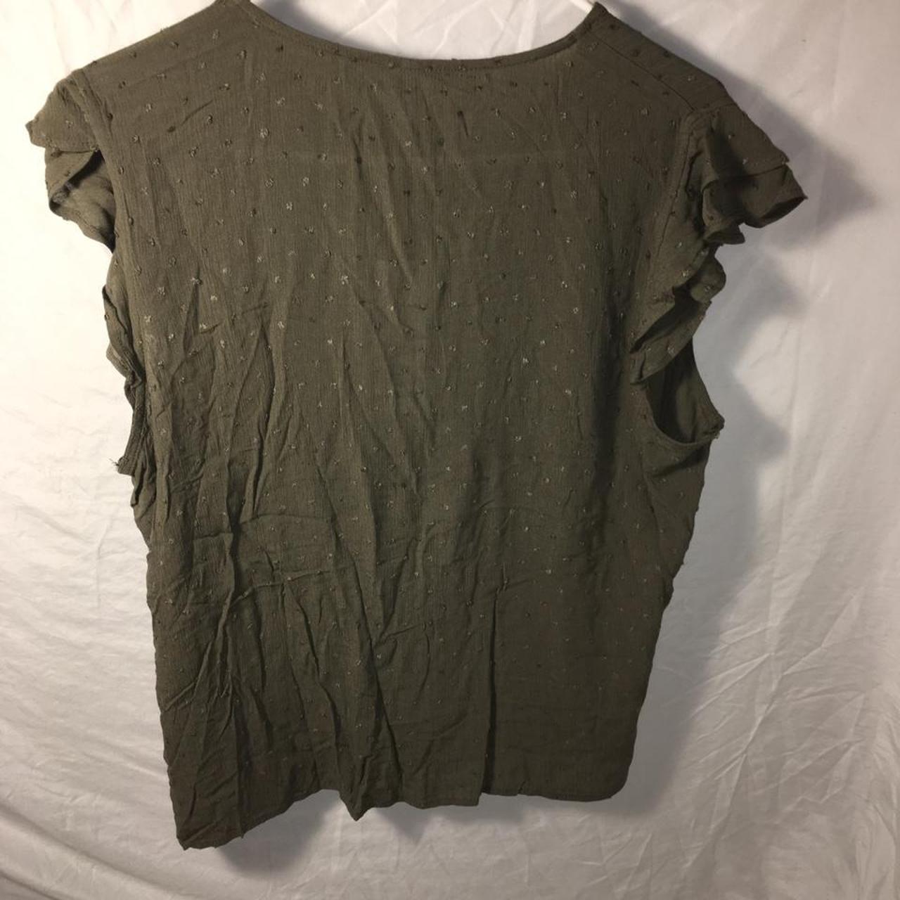 Product Image 2 - Olive green button down blouse