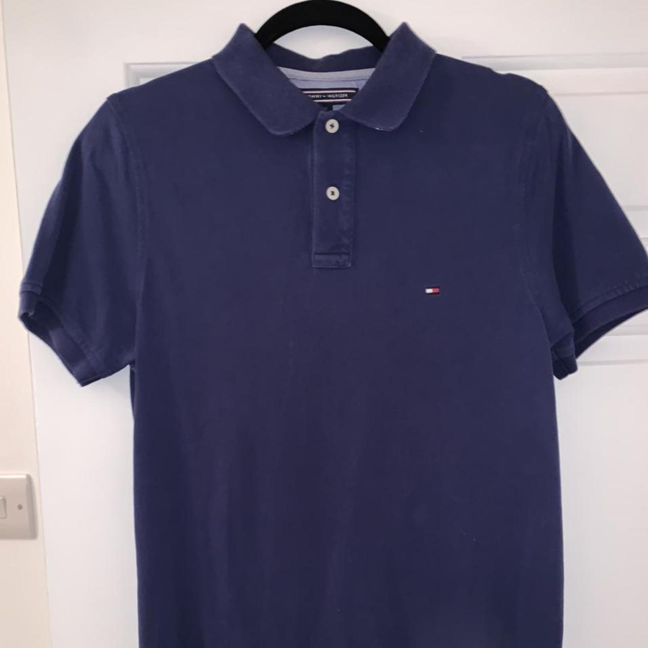 Blue Tommy Hilfiger polo shirt! Size... - Depop