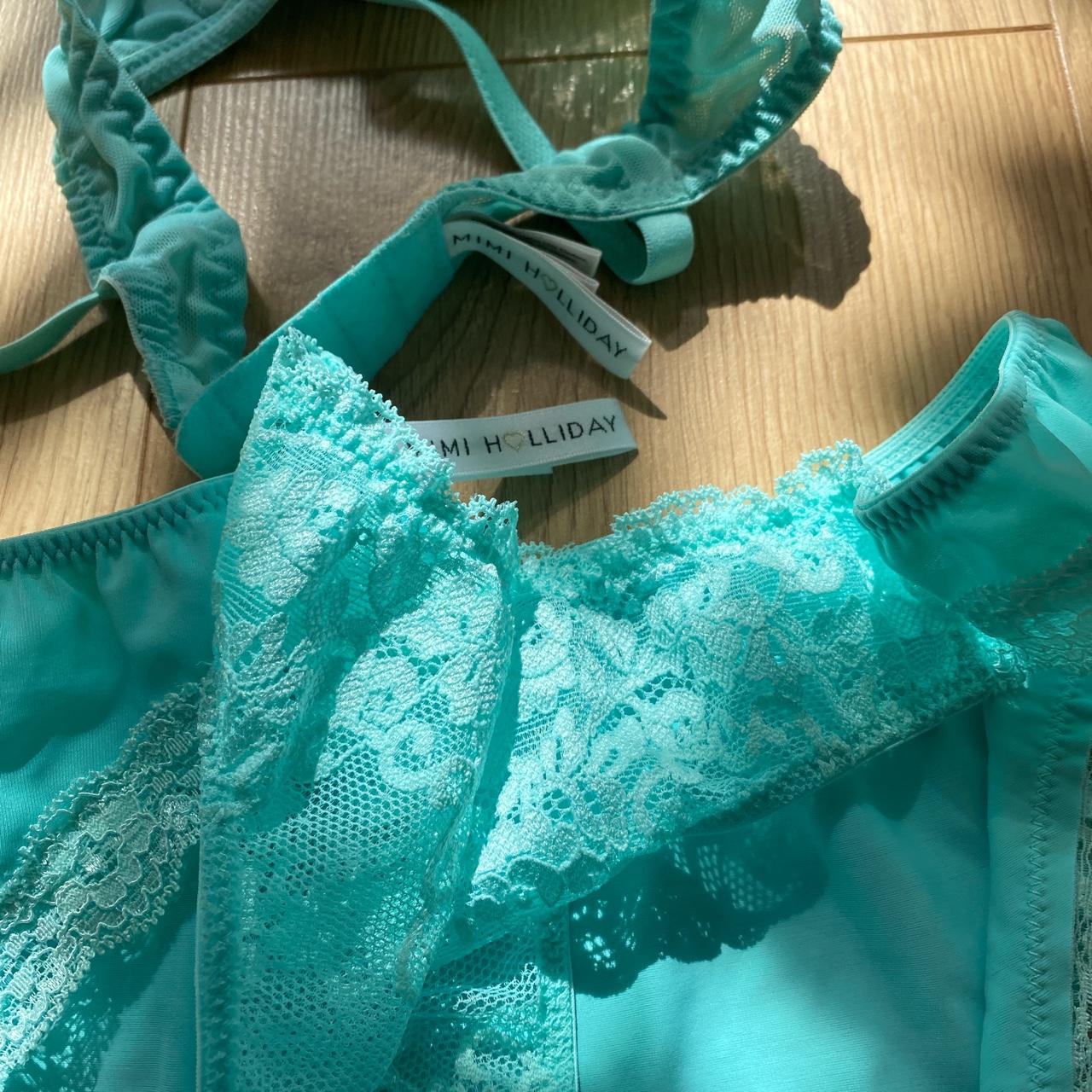 Mimi Holliday matching lingerie set. The bra is 32b,... - Depop
