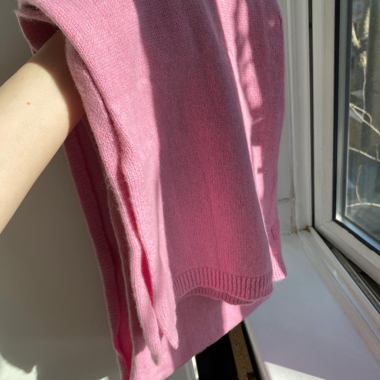 Pink 100 % cashmere scarf and gloves set, the... - Depop