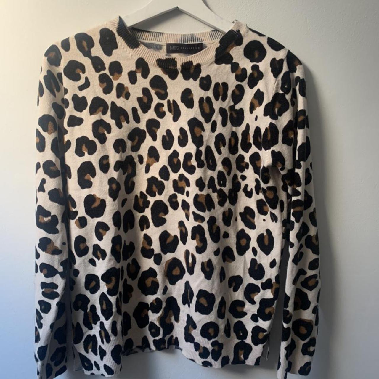 Print Cashmere Sweater Marks And Spencer Leopard Print Jumper M&S