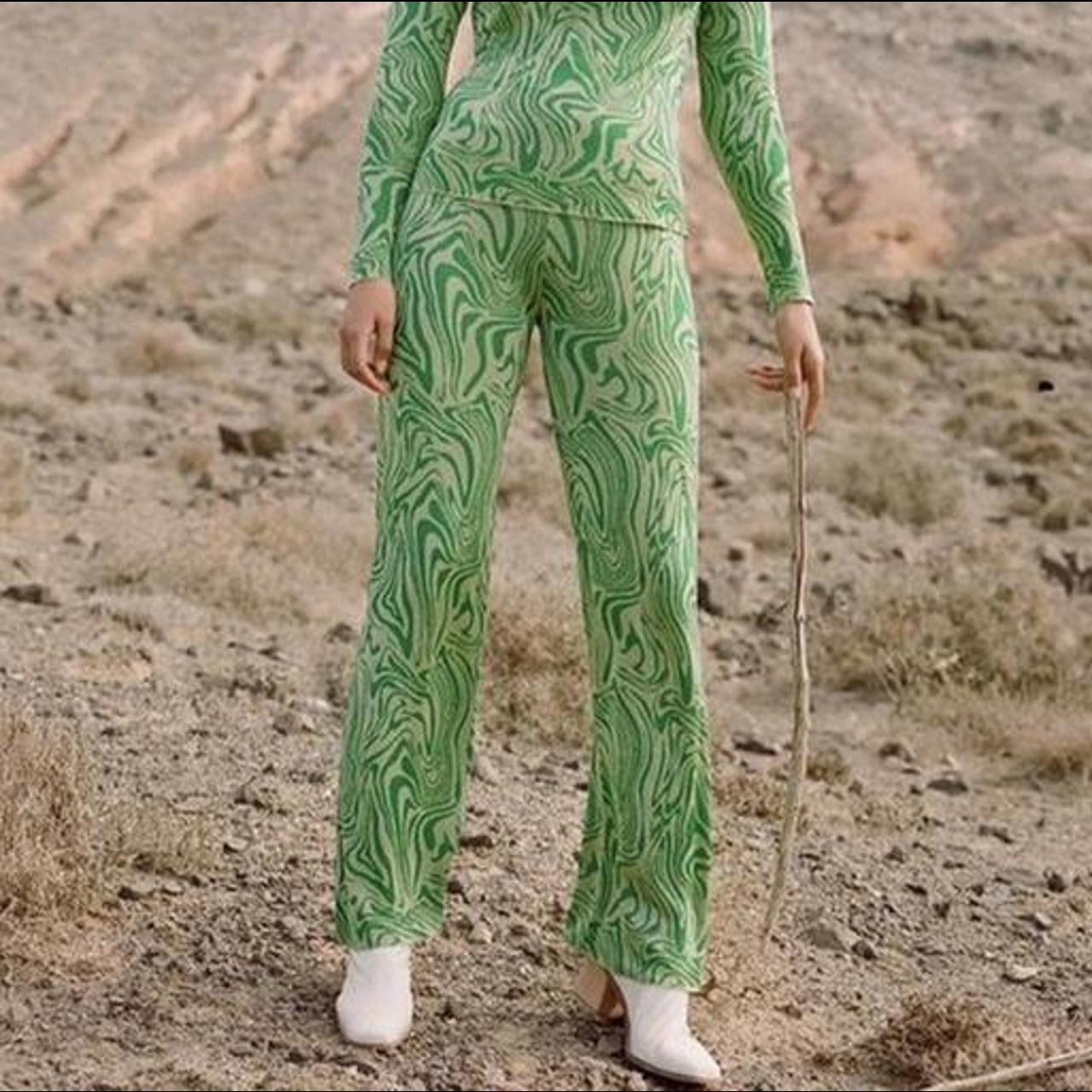 Clothing Ladies Trousers Paloma Wool Green Pants Paloma Wool