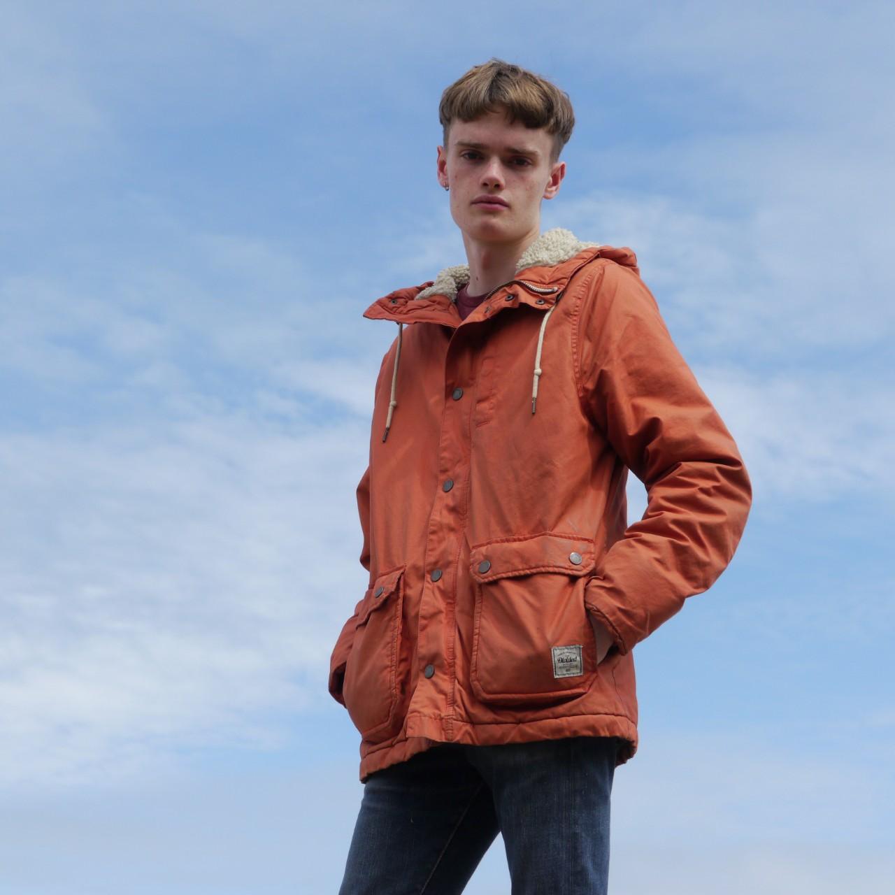 H&M Divided orange winter jacket. Size S. Very warm! - Depop