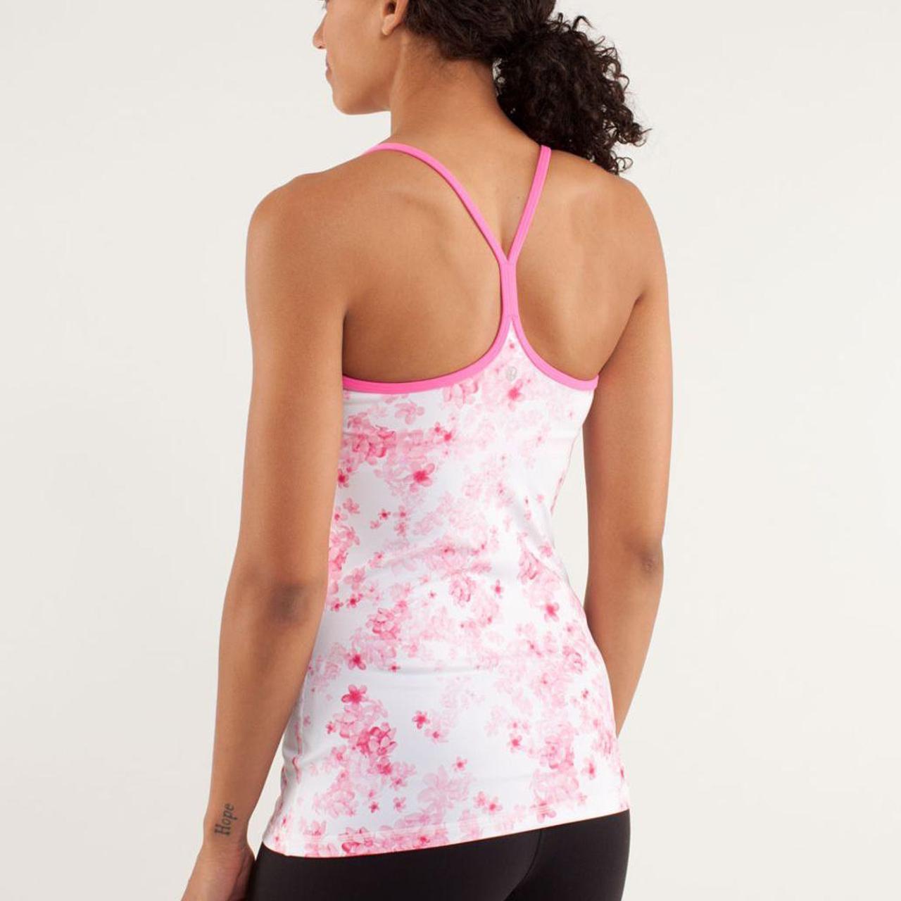 lululemon pink power y tank