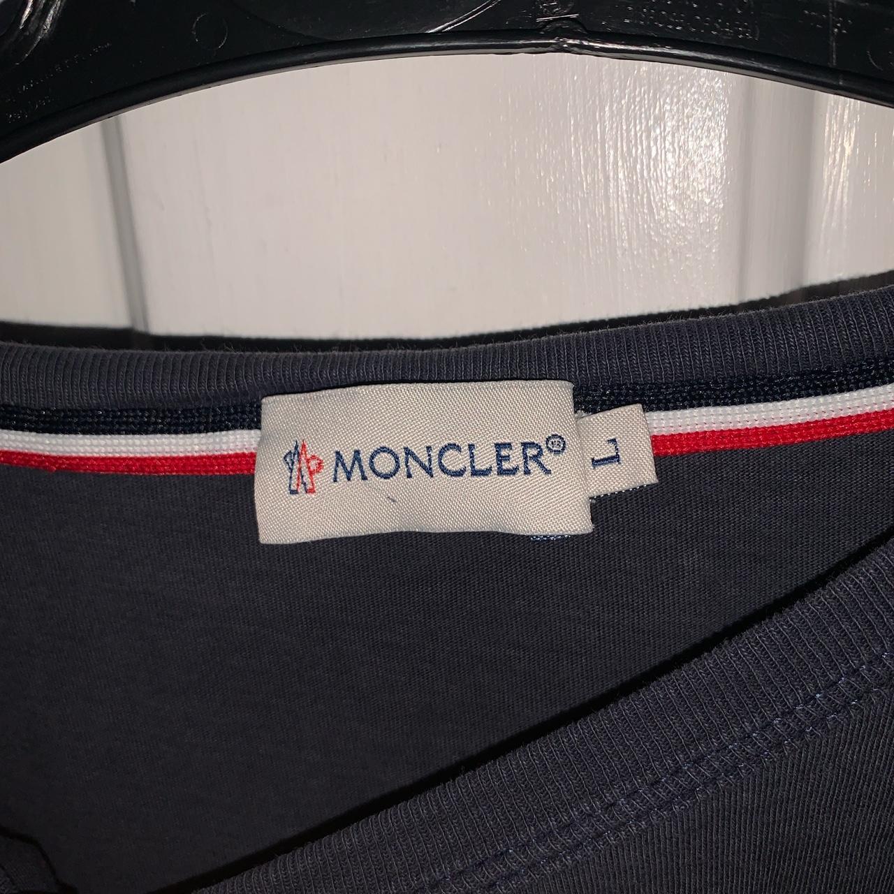 Smart moncler polo shirt for sale! Size: Would best... - Depop