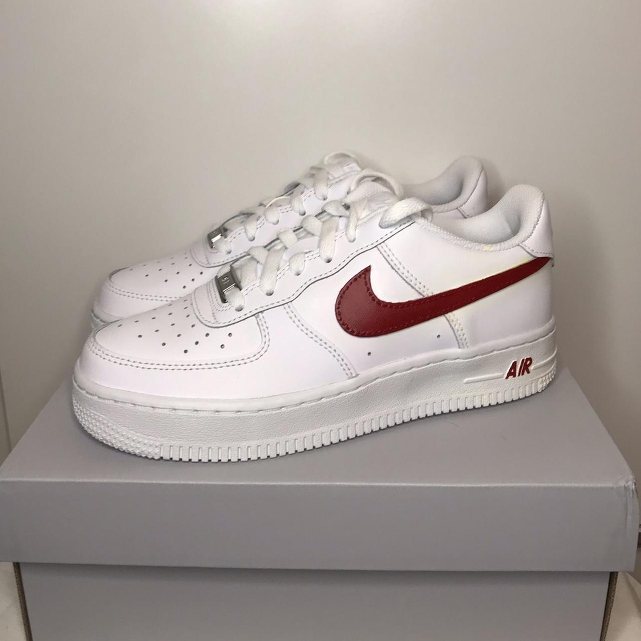 Custom Air Force Red Tick All custom shoes Depop