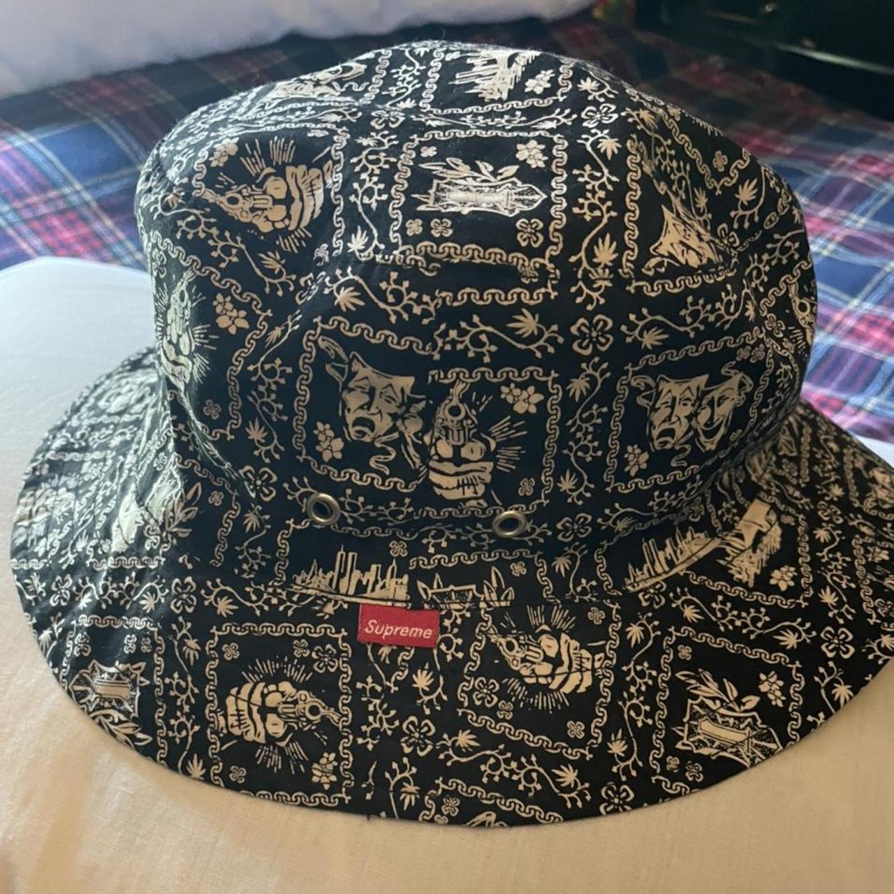 Insanely Rare Vintage Supreme Monogram bucket hat - Depop