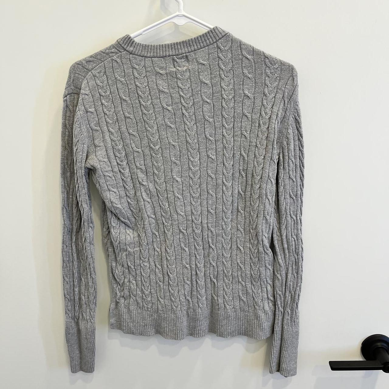 Product Image 2 - Cable knit fitted gray sweater