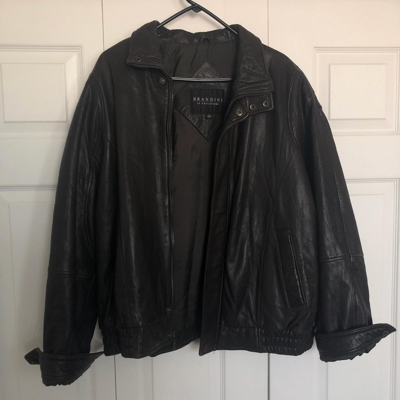 Brandini le collezioni leather cheap jacket