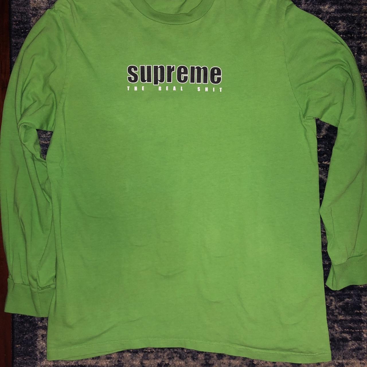 Buy Supreme The Real Shit Long-Sleeve Tee 'Green' - SS19T18 GREEN