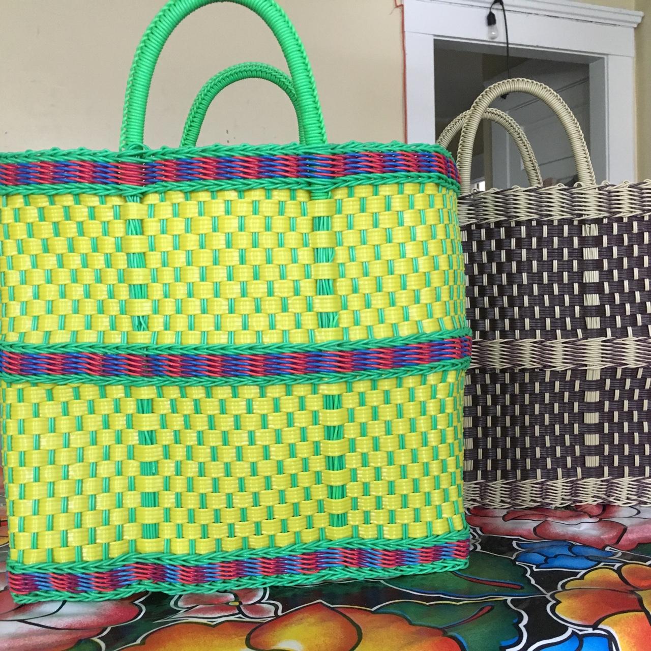 Colorful woven tote bags Fair trade 💯 handmade - Depop