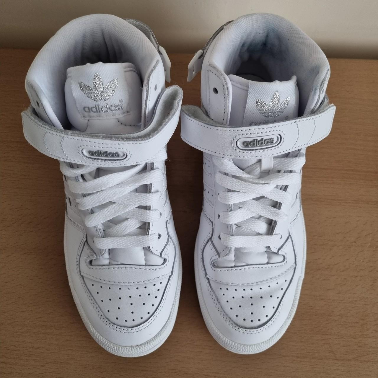 Adidas Orginals Mid Forum White UK Size 4/Euro 37... - Depop