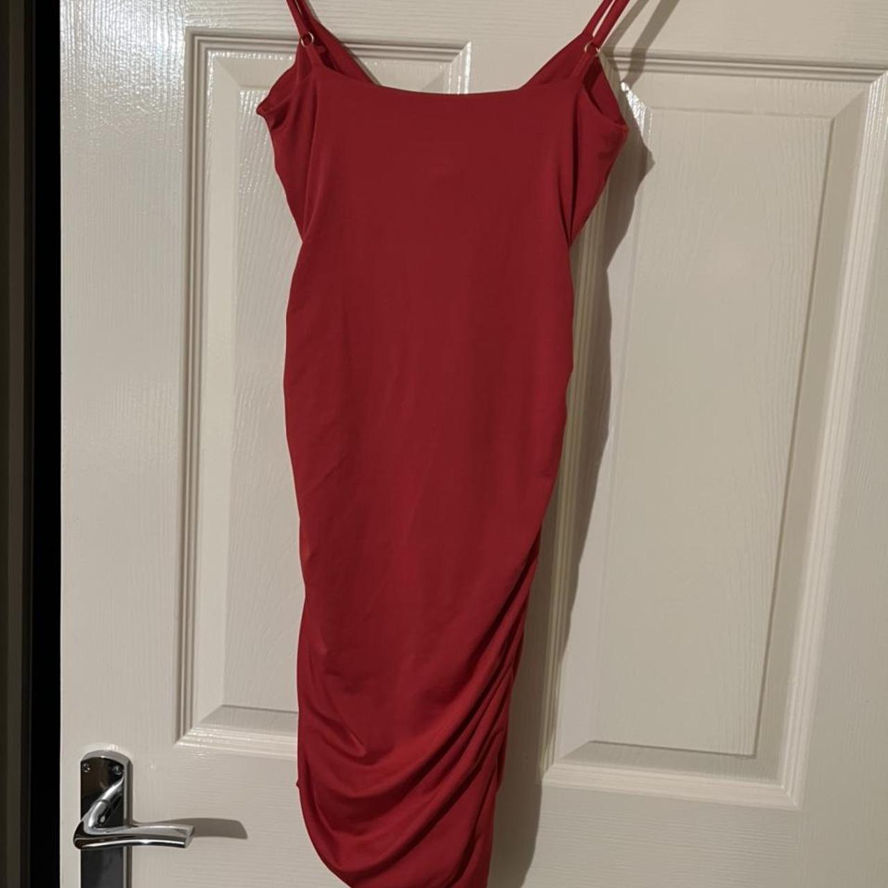 Oh Polly ruched bodycon dress worn once in great - Depop