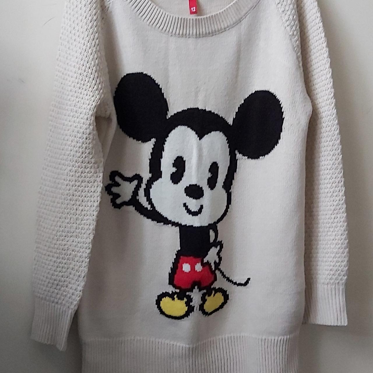Disney jumper with a cartoon Mickey Mouse. Super cute! Depop
