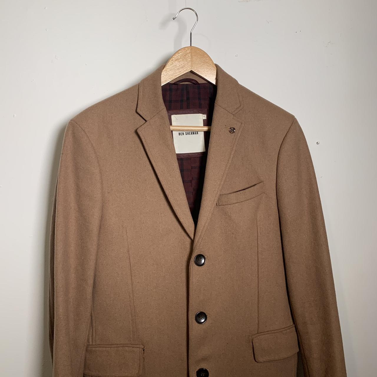 Ben sherman camel clearance overcoat