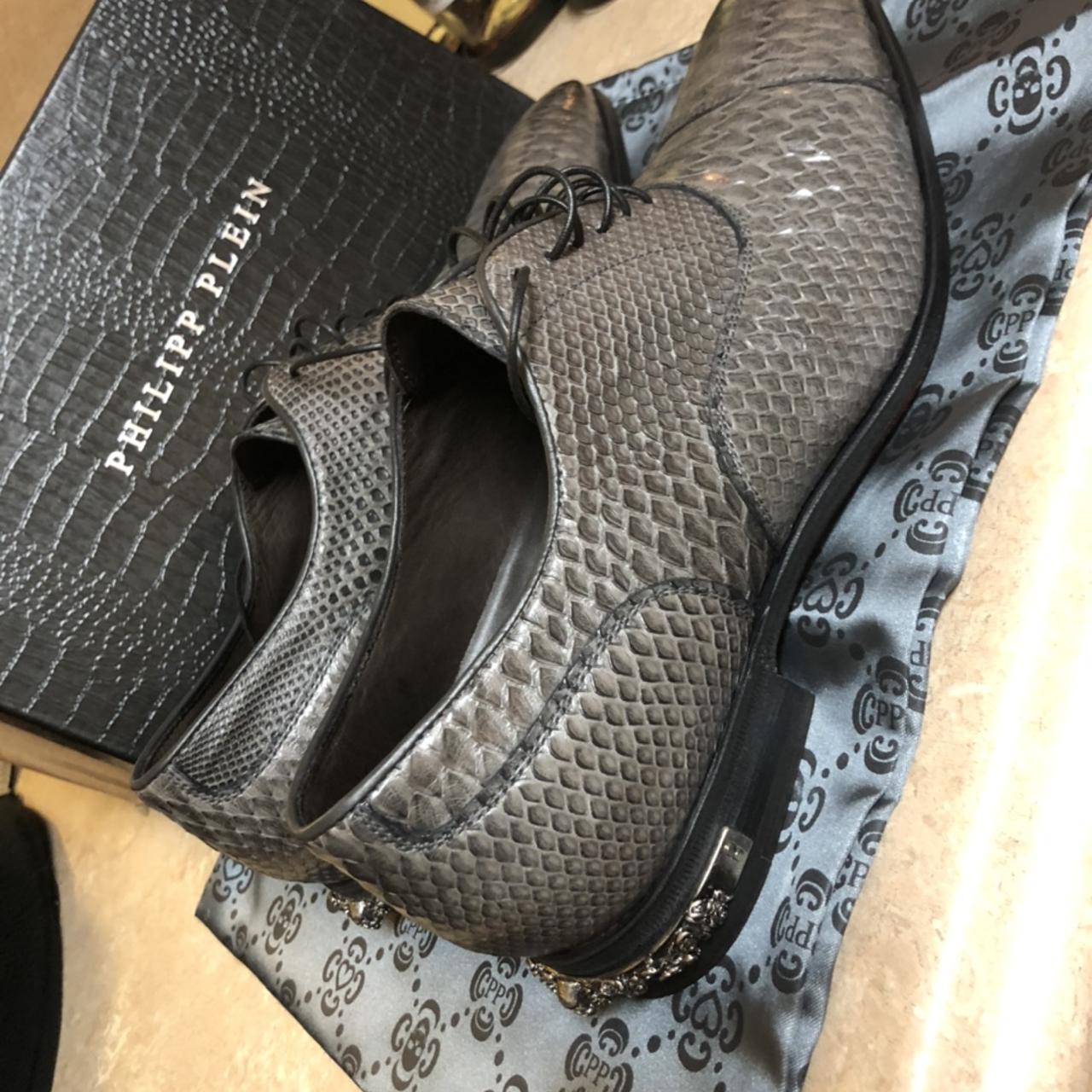 Philipp Plein Men's Grey and Red Oxfords (4)