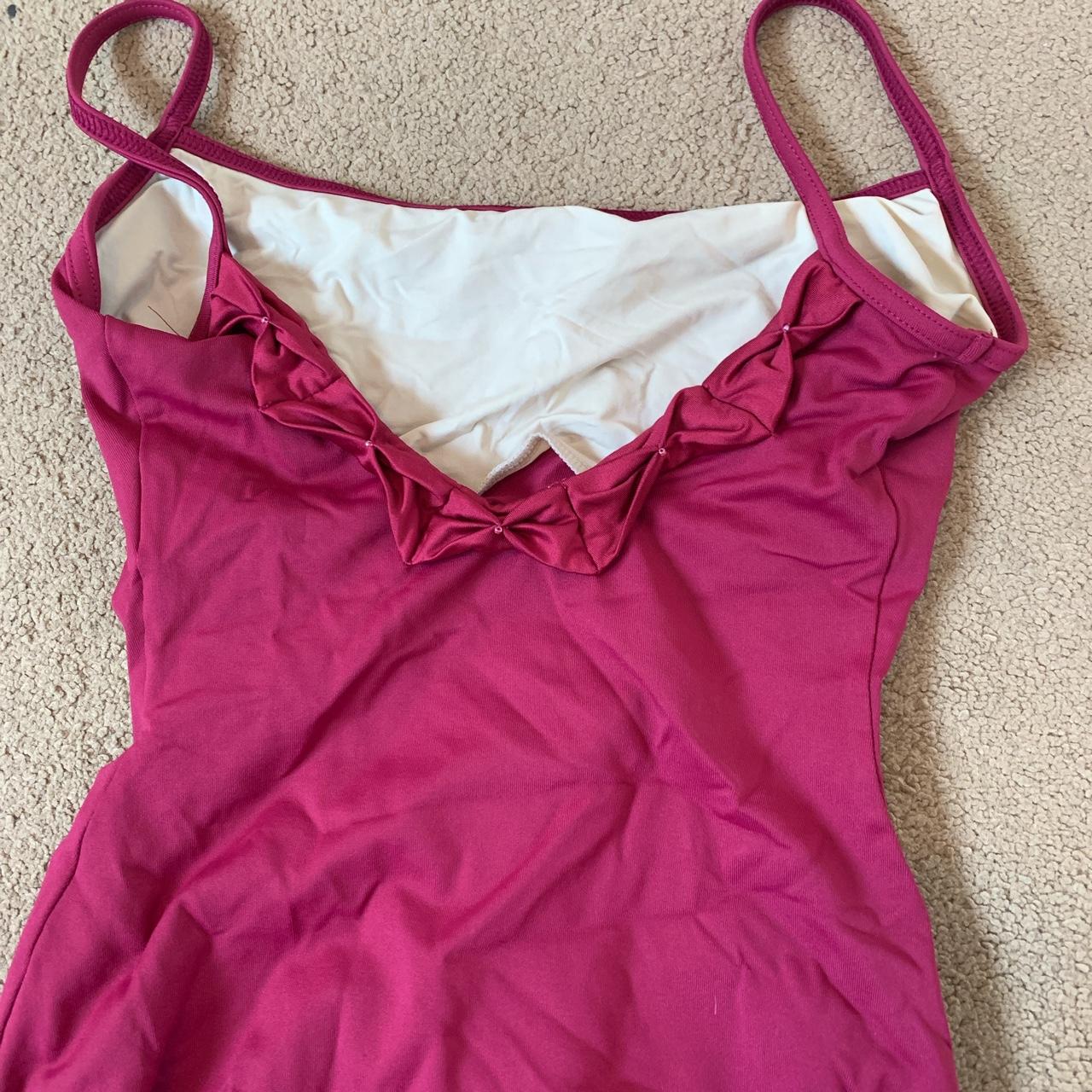 Pink dance leotard hardly worn #pinkdanceleotard... - Depop