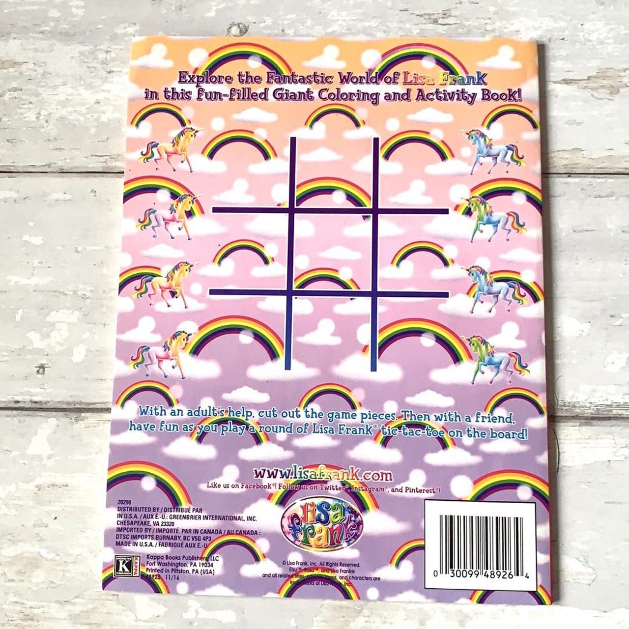 Lisa Frank Coloring Book and Sticker Pad - Depop