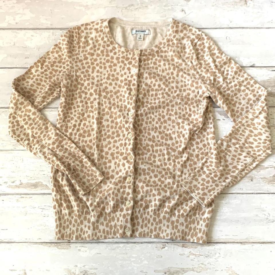 Leopard print cardigan hot sale old navy