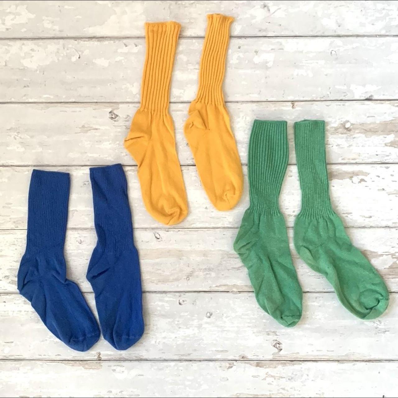 PacSun Men's Green and Blue Socks