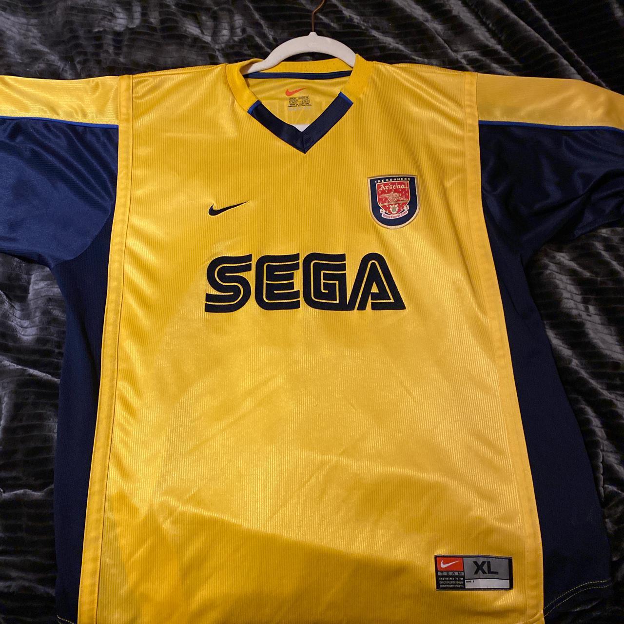 gold sega arsenal shirt