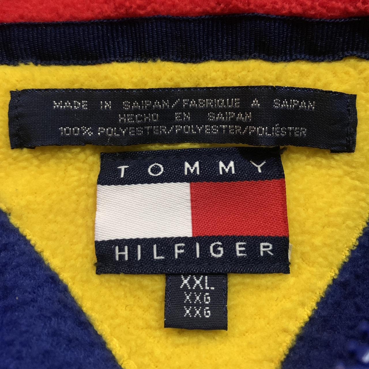 Tommy Hilfiger Men's Blue and Red Jacket | Depop