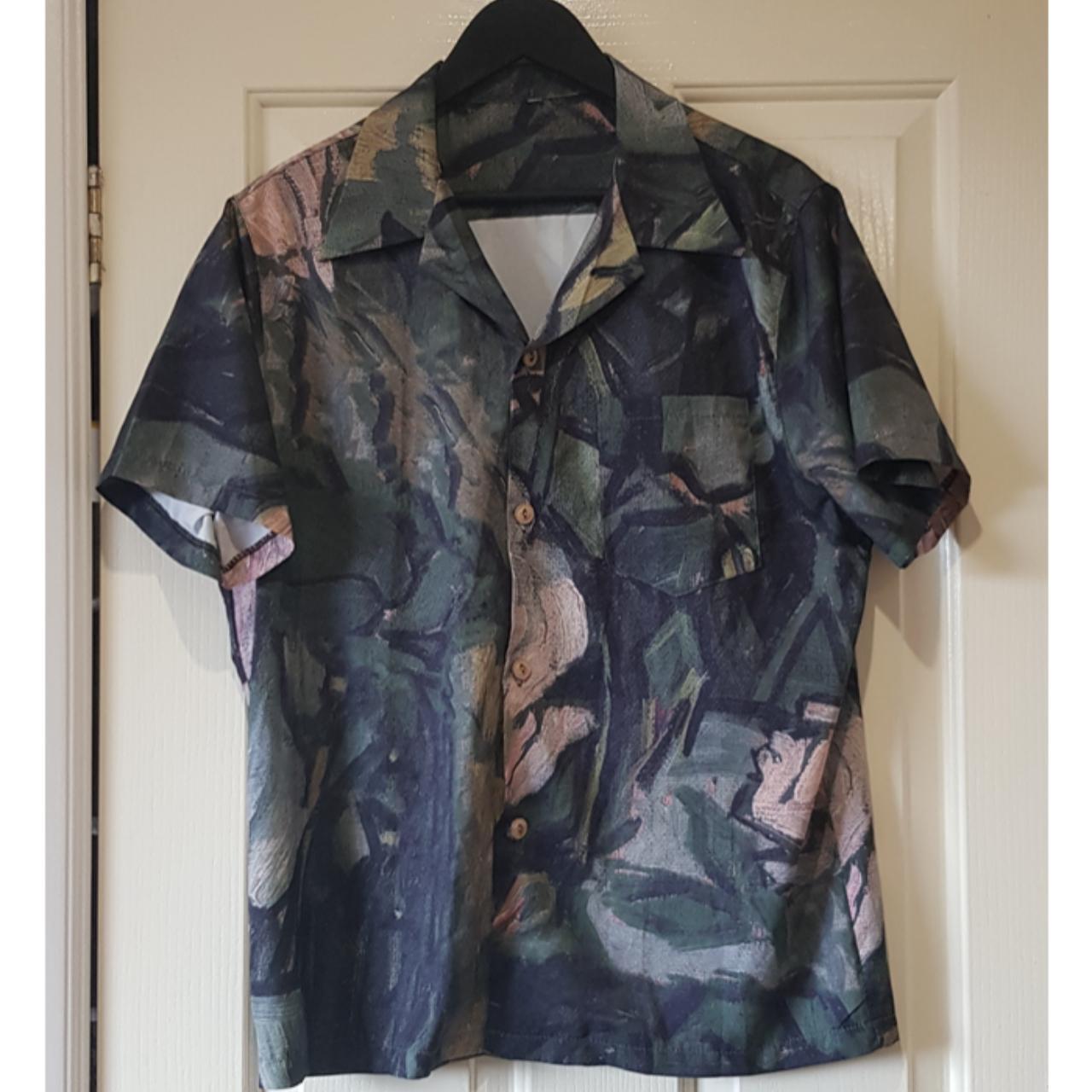 Unbranded Hawaiian collar shirt with a cool... - Depop