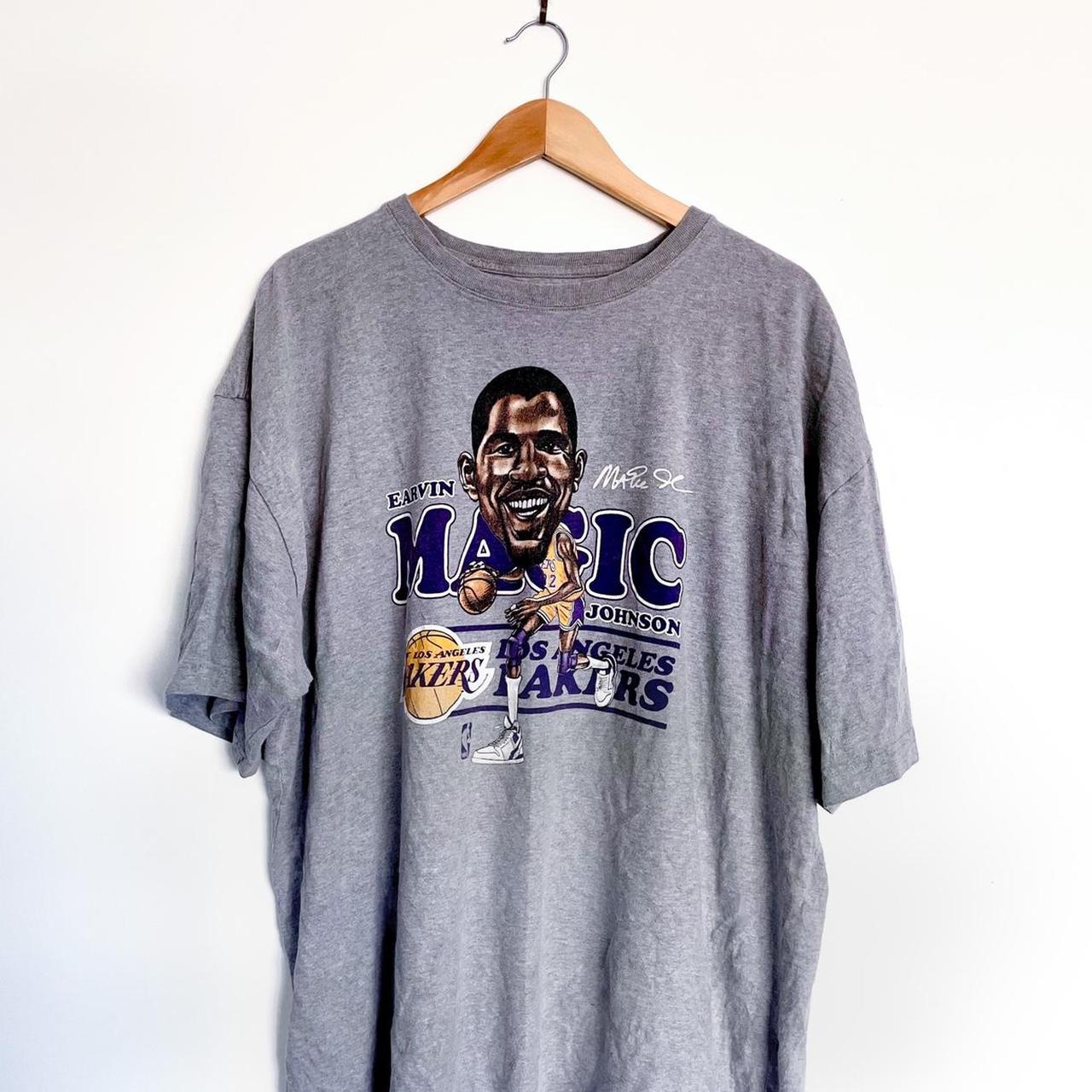 Vintage Los Angeles Lakers NBA t-shirt Magic... - Depop