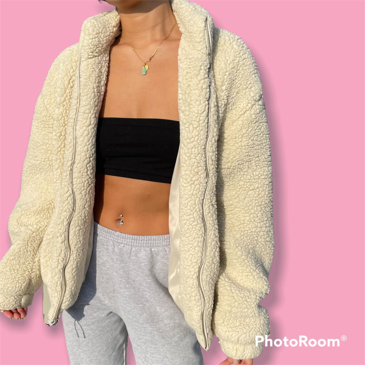 Fluffy sherpa outlet cardigan