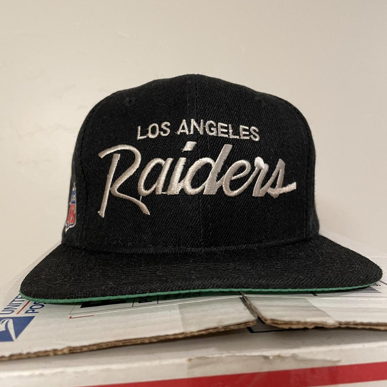 Vintage 90s Los Angeles Raiders Wool Snapback Hat... - Depop