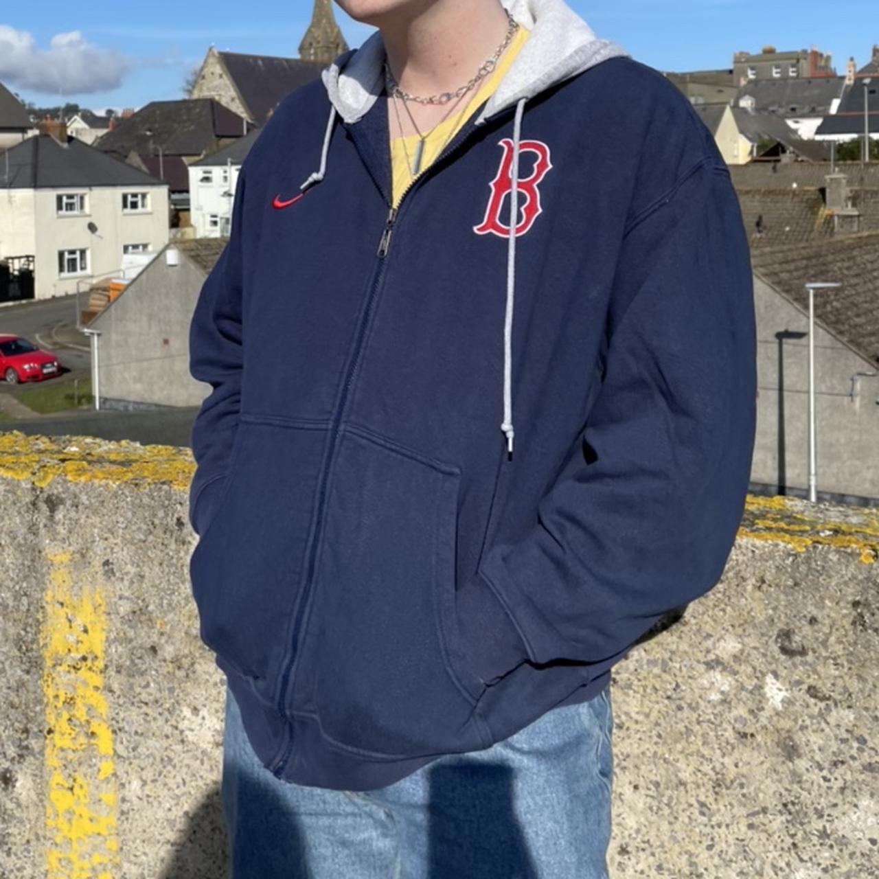 Full Zip Hoodie Nike Red Sox Pullover Vintage Nike Red Sox Zip Up