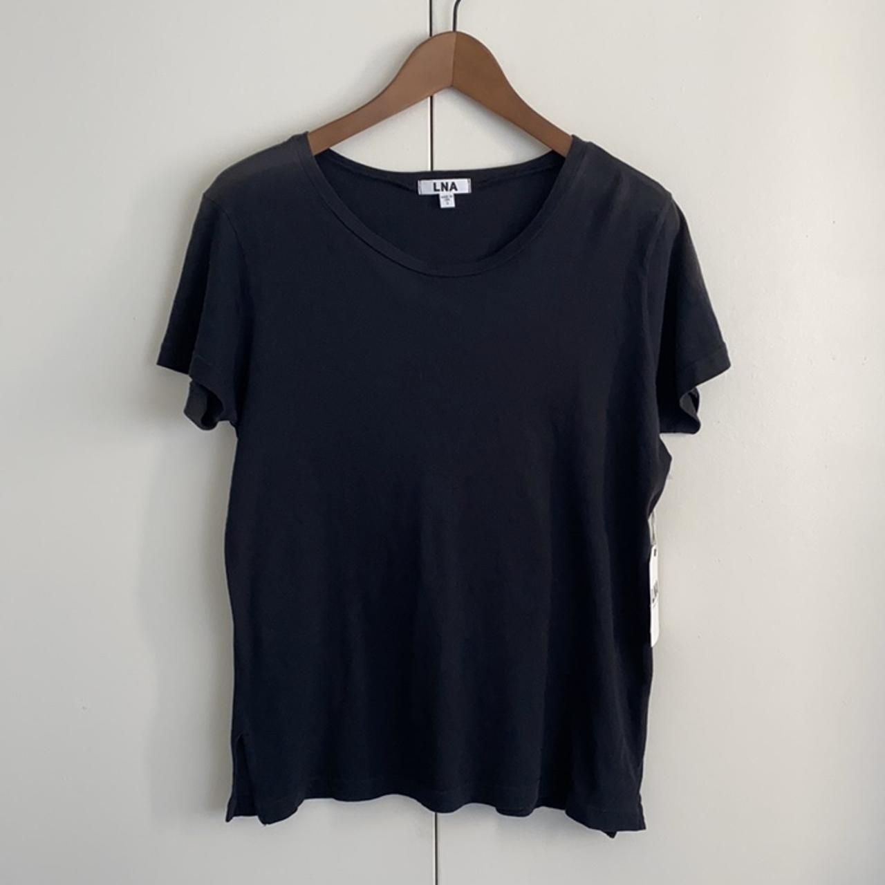 LNA Women's Black T-shirt | Depop