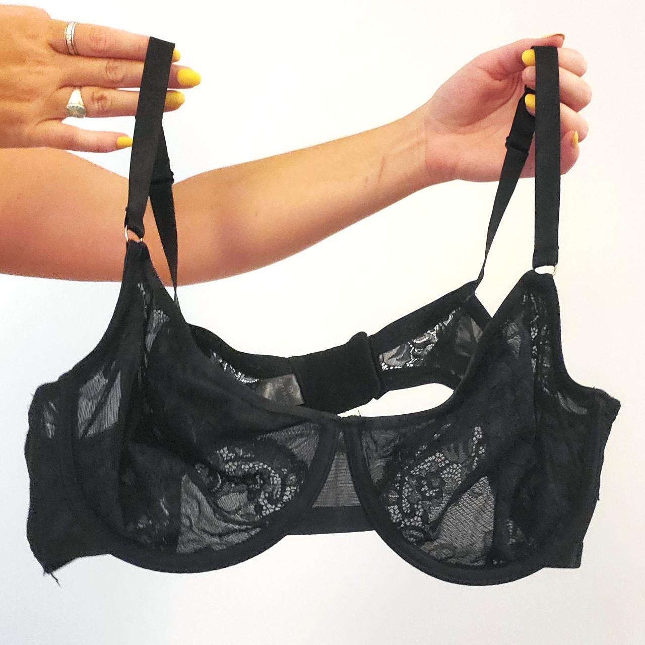 Product Image 1 - Beautiful black unlined lace bra