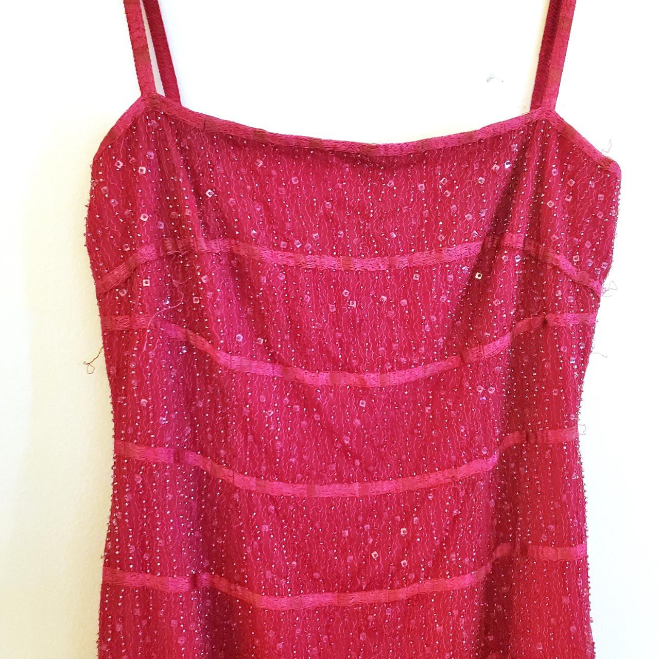 fully-beaded-hot-pink-dress-with-thin-straps-zips-depop