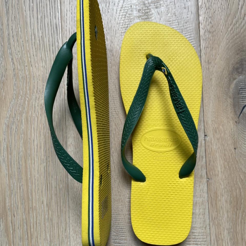 Green and yellow havaianas online