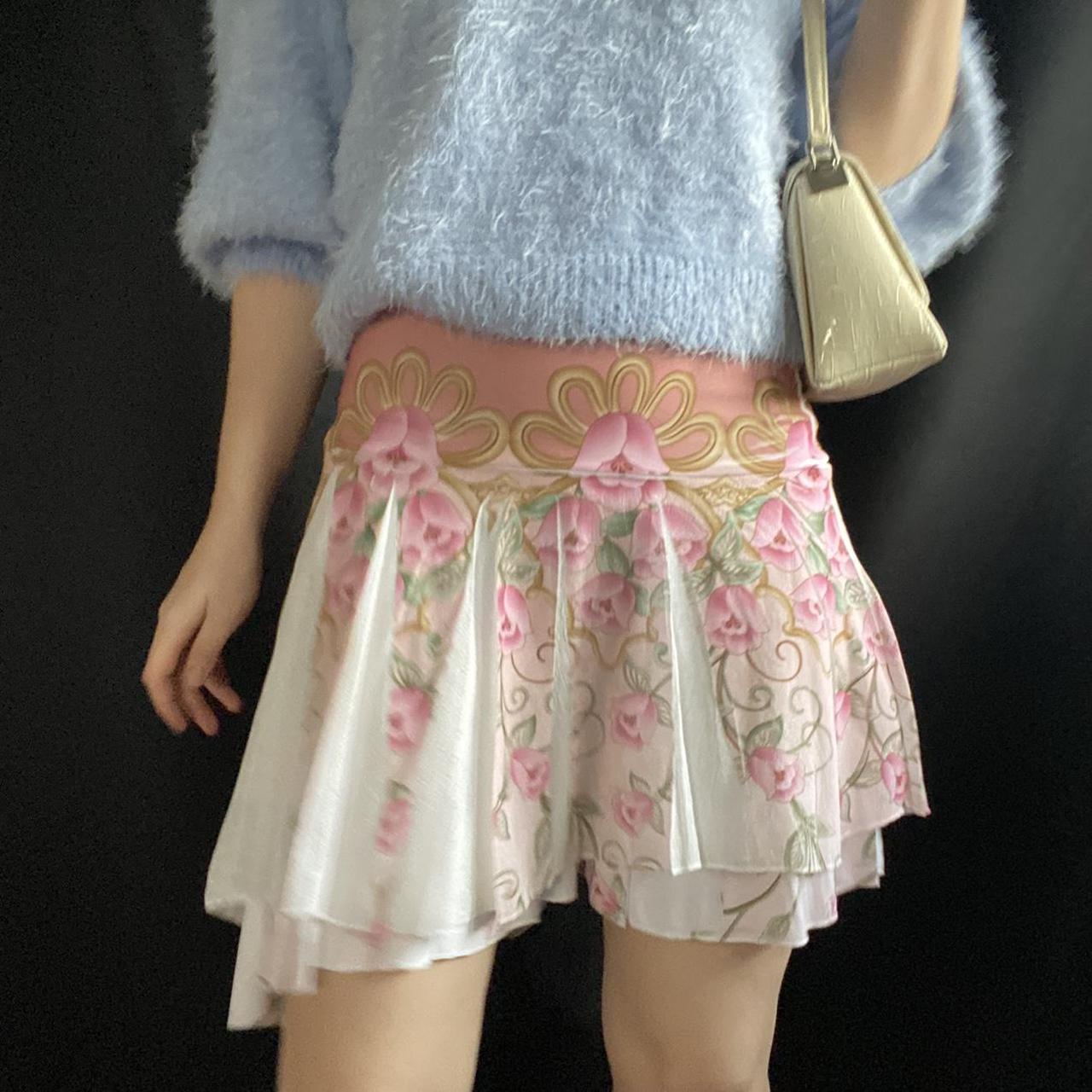 Product Image 1 - Y2K Asymmetrical Tulip Flowing Skirt

By