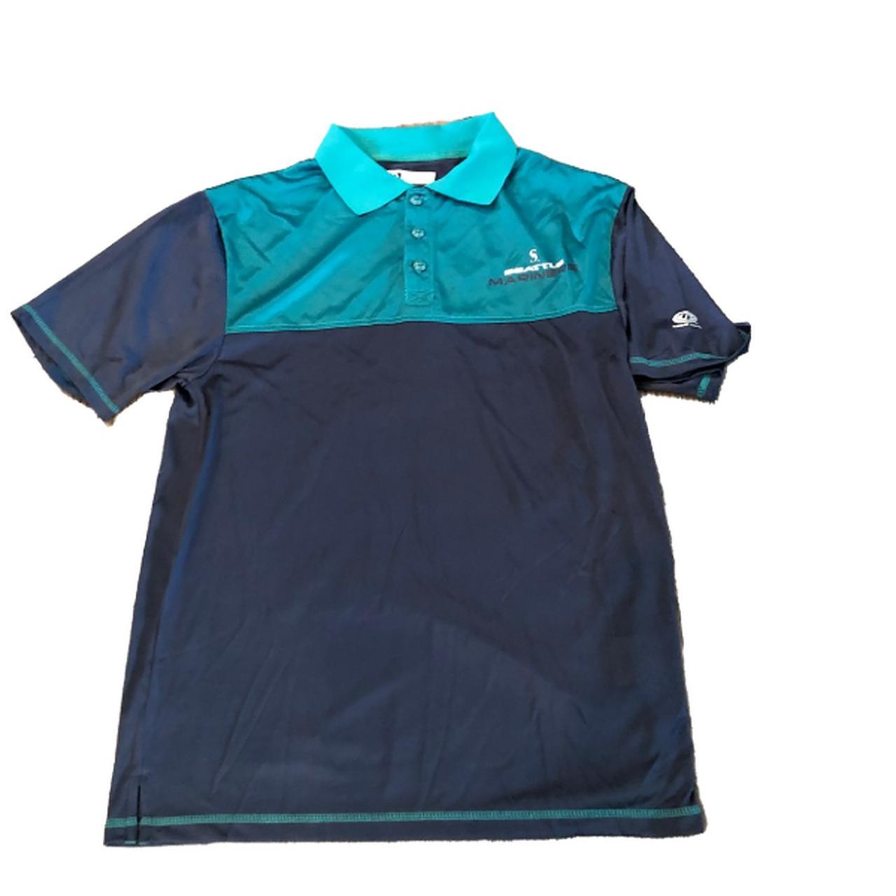 Men's Navy and Green Polo-shirts