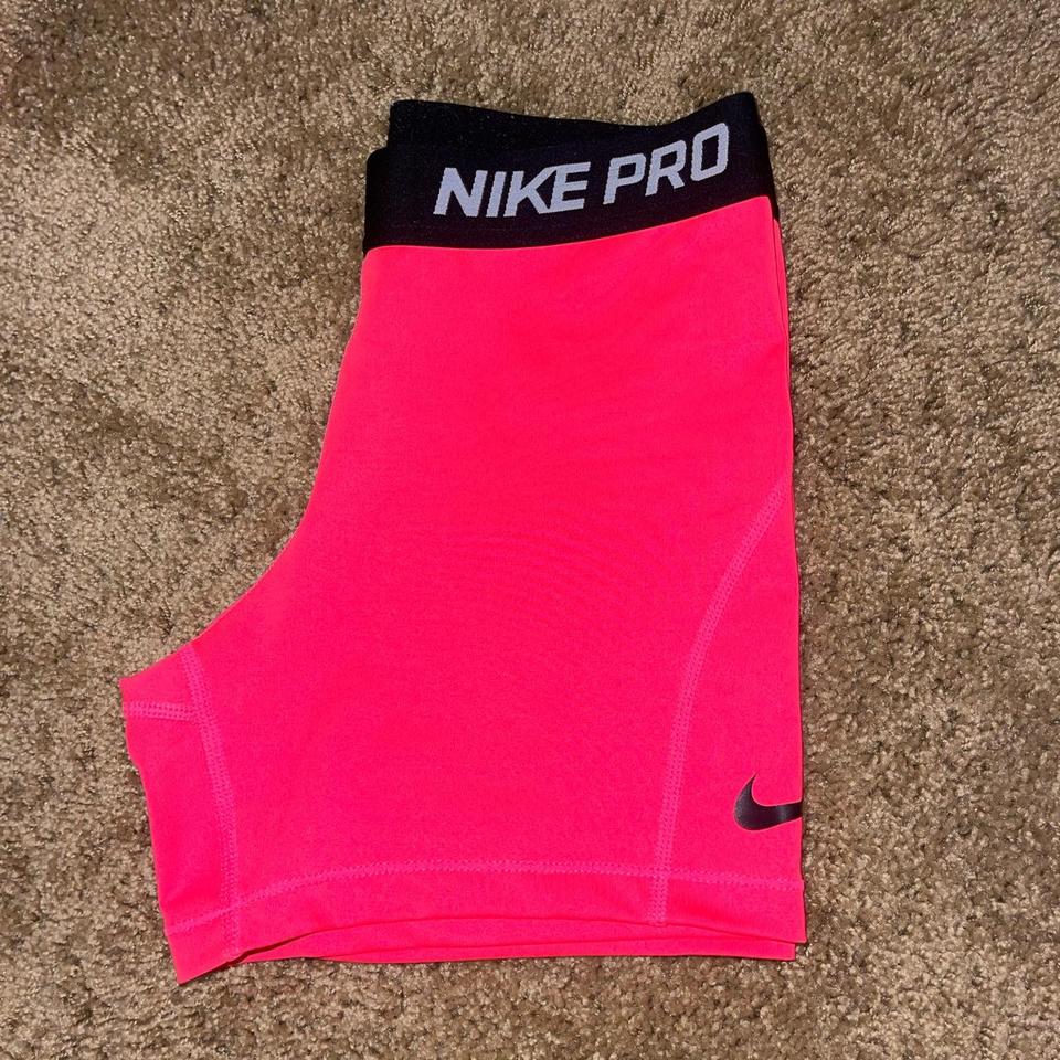 neon pink nike pros