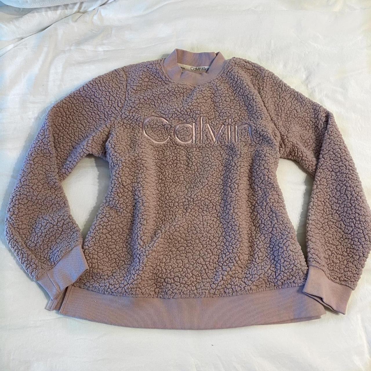 calvin klein teddy bear sweater